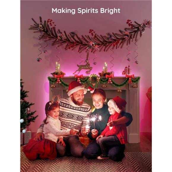 Smart WiFi LED Strip Lights, 50ft RGB Led Strip Lighting Work with Alexa - Picture 2 of 6